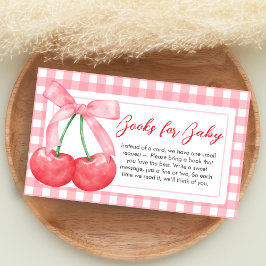 Cherry on Top Baby Shower Books for Baby Tilläggskort