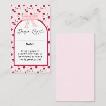 Cherry On Top Baby Shower Diaper Raffle Game