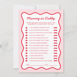 Cherry on Top Baby Shower Gissa vem som spelar spe Inbjudningar