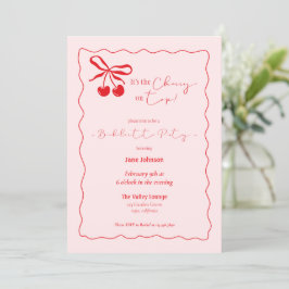 Cherry On Top Bachelorette Party invitation Inbjudningar