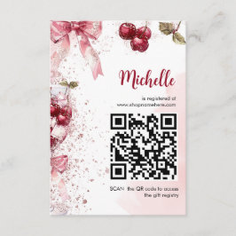 Cherry on Top Bow Cocktail Summer Möhippa Tilläggskort