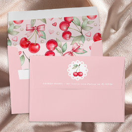 Cherry on Top Coquette Baby Shower Liner & &