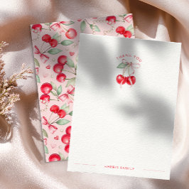 Cherry on Top Coquette Baby Shower - tackkort Tack Kort
