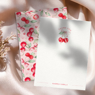 Cherry on Top Coquette Baby Shower - tackkort Tack Kort