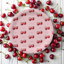 Cherry on Top Coquette Bow Baby Shower