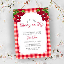 Cherry on top Fall Gingham Play Shower