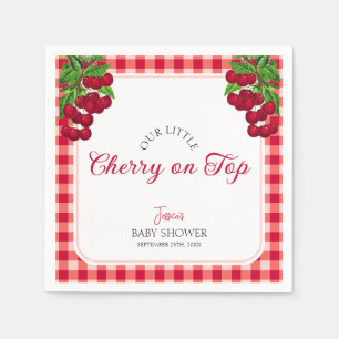 Cherry on top Fall Gingham Play Shower Pappersservett