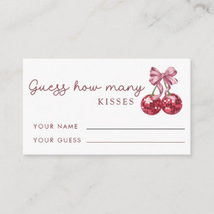 Cherry on Top gissar hur många Kisses Möhippa-spel Tilläggskort