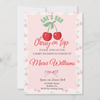 Cherry On Top Invitation Inbjudningar