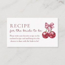 Cherry On Top-recept för den blivande bruden Tilläggskort