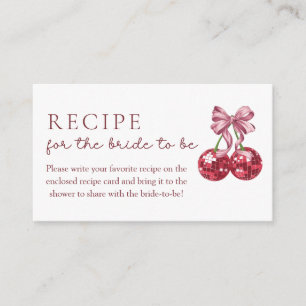Cherry On Top-recept för den blivande bruden Tilläggskort