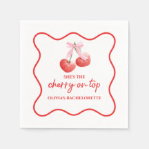 Cherry on Top Rosa Bow Bachelorette