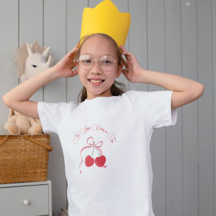 Cherry on Top Rosa Bow Barn Birthday T-shirt