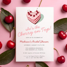 Cherry on Top Rosa Heart Cake Möhippa
