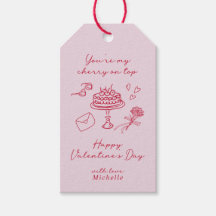 Cherry on top Valentines day Rosa Bow