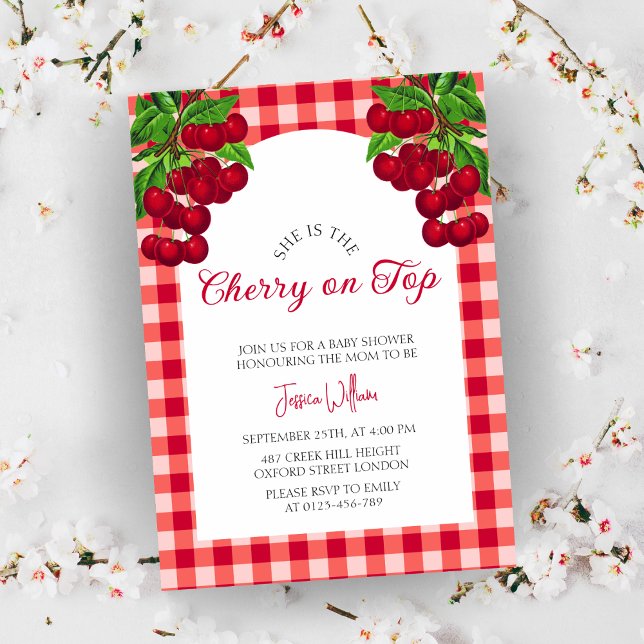 Cherry på top Fall Baby Shower Inbjudningar (Skapare uppladdad)
