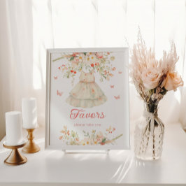 Cherry på Top Favors Cherry Blommar Babydusch Poster