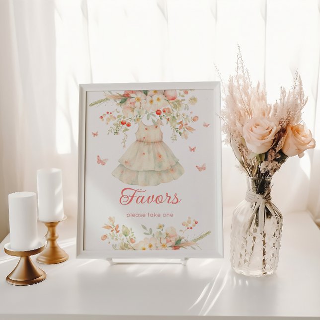 Cherry på Top Favors Cherry Blommar Babydusch Poster (Skapare uppladdad)
