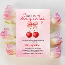 Cherry på Top Rosa Girl Baby Shower