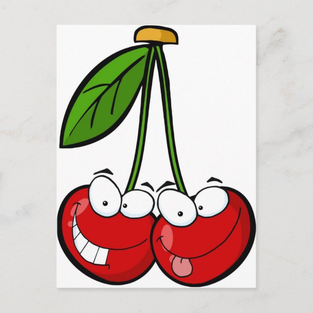 Cherry Pair Vykort (Framsida)