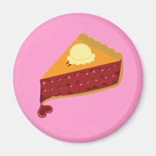 Cherry Paj Heart Magnet