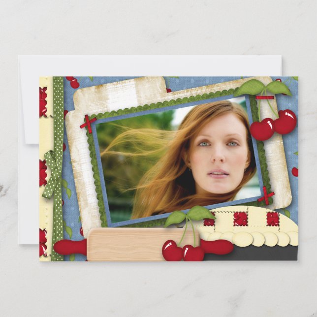 Cherry Paj Inbjudningar (Framsida)