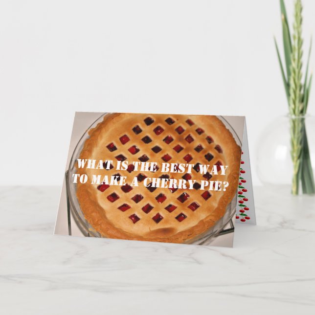 Cherry Paj Kort (Framsida)