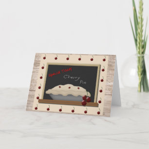 Cherry Paj Note Card Kort