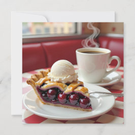 Cherry Paj, Vanilla Ice Cream & Coffee