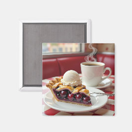 Cherry Paj, Vanilla Ice Cream & Coffee Magnet