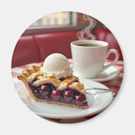 Cherry Paj, Vanilla Ice Cream & Coffee Magnet