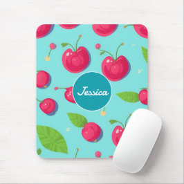 Cherry Pastel Colorful Personlig Mönster Musmatta