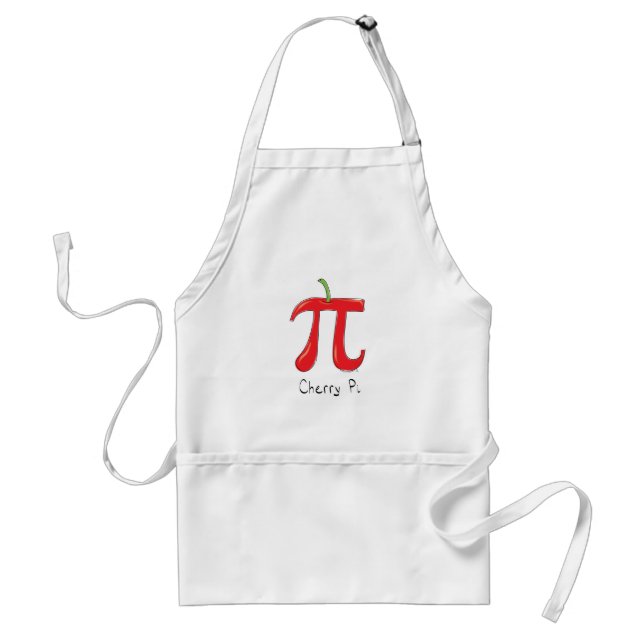 Cherry Pi Cute Math Pi Day Paj Baking Apron Förkläde (Framsidan)