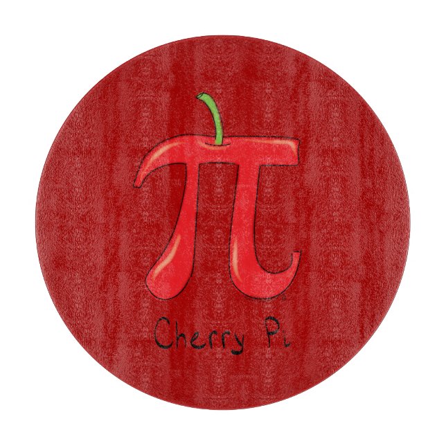 Cherry Pi Söt Math Pi Dag Paj Skärbräda (Framsidan)