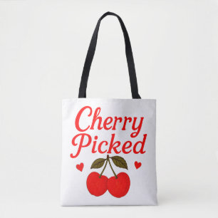 Cherry Picked Hearts Romantisk Cottagecore Tygkasse