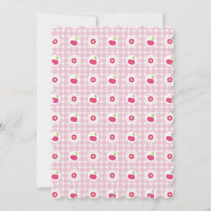 Cherry Picnic Flat Greeting Card Inbjudningar