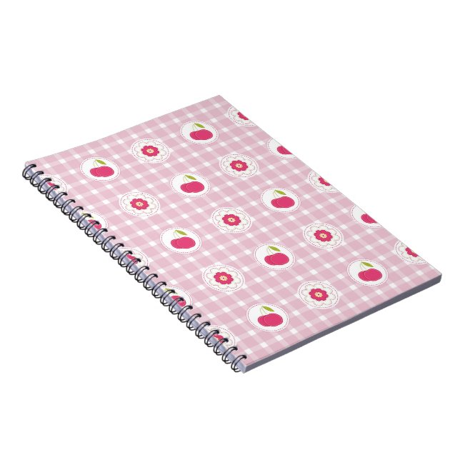 Cherry Picnic Photo Notebook Anteckningsbok (Högra Sidan)