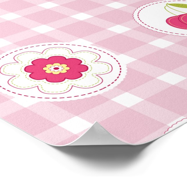 Cherry Picnic Poster (Hörn)