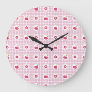 Cherry Picnic Wall Clock Stor Klocka