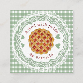 Cherry Pie Master baker  Fyrkantigt Visitkort