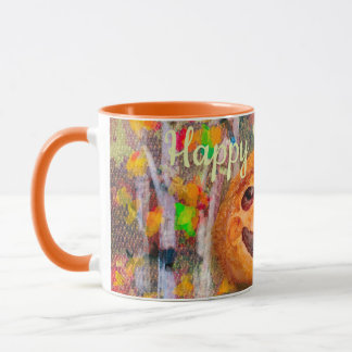 Cherry Pie med en pumpaskorpa Halloween Mugg