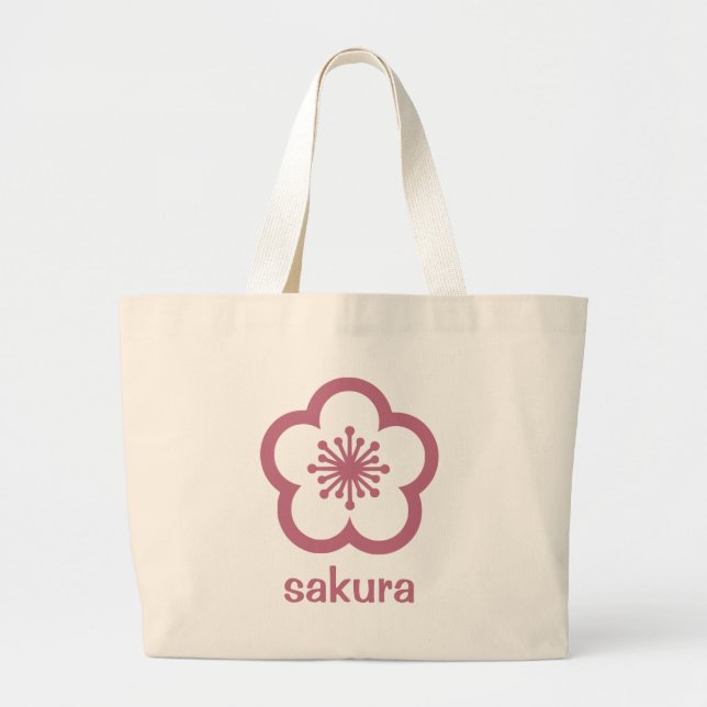 Cherry Pink Sakura Blossom  Jumbo Tygkasse (Framsidan)