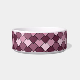 Cherry Pink Square and Diamond Pattern