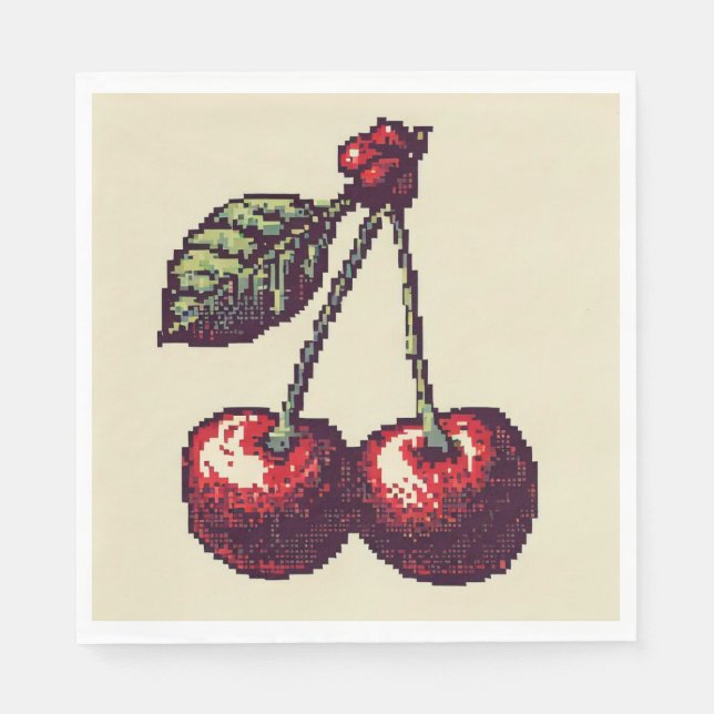Cherry Pixels Pappersservett (Framsidan)