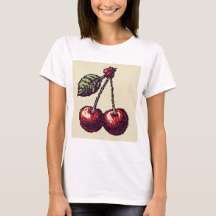 Cherry Pixels T Shirt