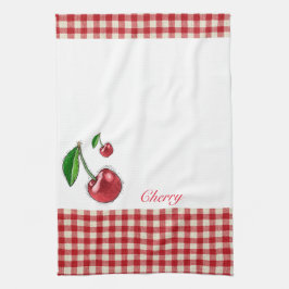 Cherry plaid Kitchen Towers Kökshandduk