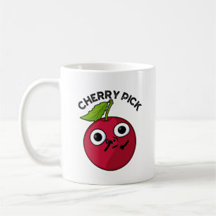 Cherry Plocka Funny Fruit Pun Kaffemugg