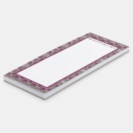 Cherry Plum Patternate Magnetic Anteckningsblock