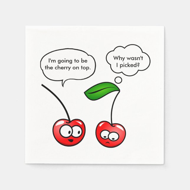 Cherry Puns Pappersservett (Framsidan)
