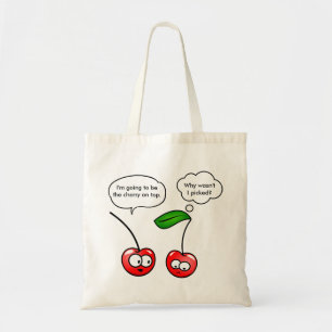 Cherry Puns Tygkasse